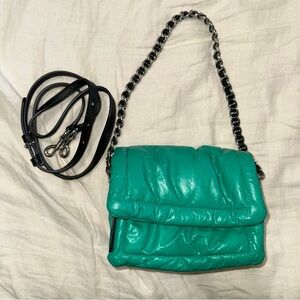Marc Jacobs Green Mini Pillow Bag Chain Shoulder Bag